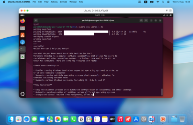 Parallels Desktop 27_Local_AI_Acceleration_Linux VM